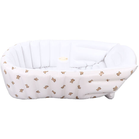 Baignoire Gonflable Bébé Portable - Modèle Ours, Facile à Plier pour Voyages et Maison