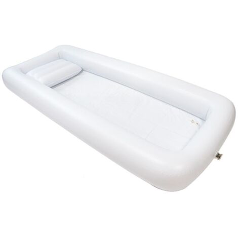 Baignoire gonflable pliable, table de chevet, lavabo médical portable, oreiller pneumatique, kit de nettoyage, grande douche pour personnes âgées, personnes handicapées et adultes alités
