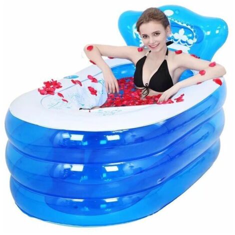 MagiDeal Baignoire Gonflable pour Adulte, Baignoire Gonflable Blanche
