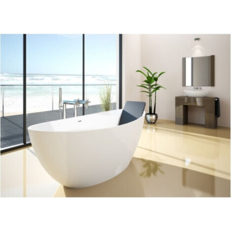 Baignoire Hoesch NAMUR 1700x750x450mm. Sur pied blanc