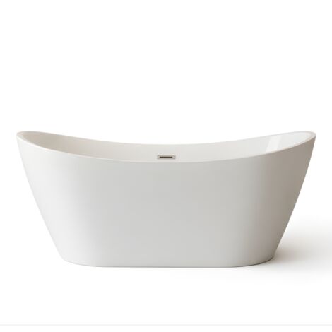 Baignoire îlot – 170 x 75 cm – Blanc brillant – FIORELLA