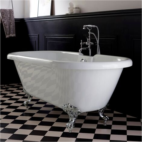 Baignoire îlot design ovale FINDLAY blanche