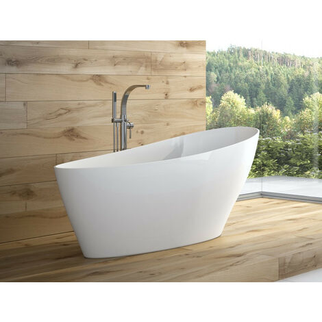 Baignoire îlot KEYA 165 x 70 cm - Blanc