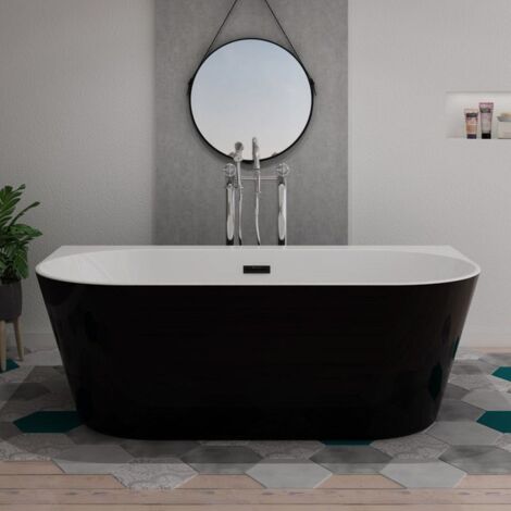 DISTRIBAIN Baignoire îlot Lazzio Black