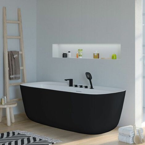 DISTRIBAIN Baignoire îlot Lucena Black