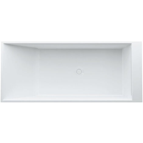 Baignoire KARTELL 1700 x 750 mm avec éclairage LED dans le trop-plein blanc LAUFEN