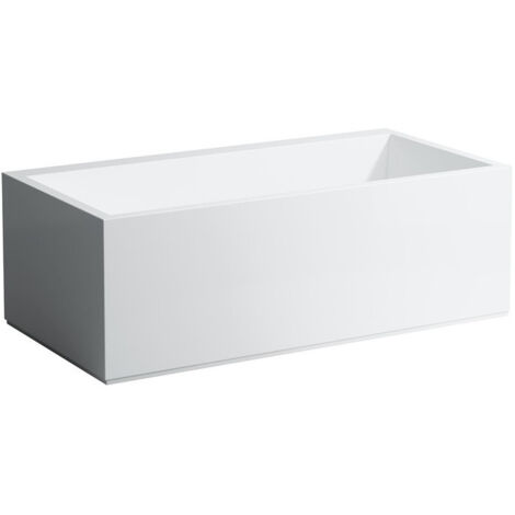 Baignoire KARTELL 1700 x 860 mm avec éclairage LED dans le trop-plein blanc LAUFEN