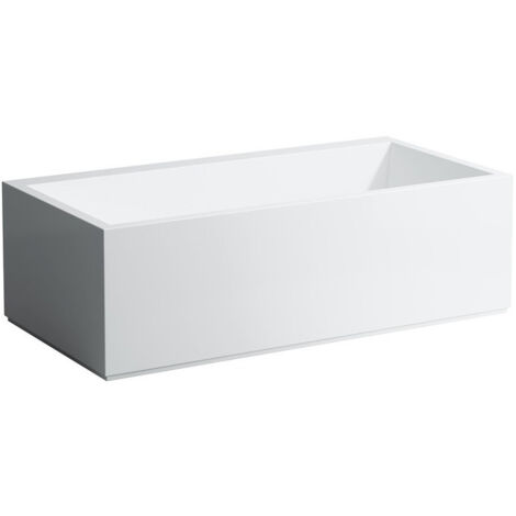 Baignoire KARTELL 1700 x 860 mm avec éclairage LED dans le trop-plein blanc LAUFEN