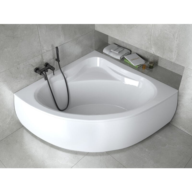 Azura Home Design - Baignoire mia mini avec tablier 120x120 cm ou 130x130cm - 130cm