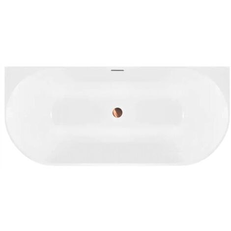 Baignoire Murale Rea Capri Slim 150 White Capuchon noir