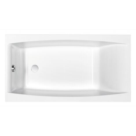 Baignoire rectangulaire 140x75 cm VIRGO encastrable en acrylique + tablier central