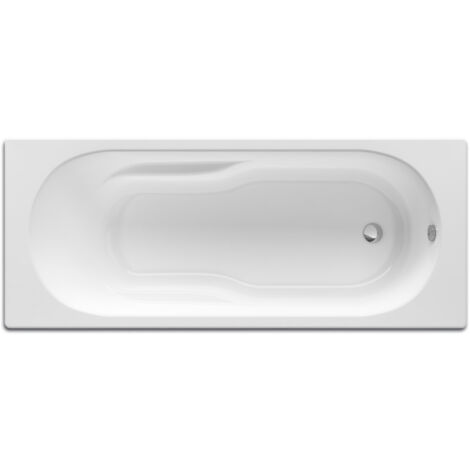 Baignoire rectangulaire acrylique 170x70 cm – Pieds clipsables pour installation rapide – Capacité 209L – Teinte blanche