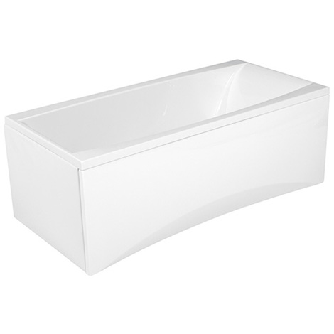 Baignoire Rectangulaire Blanche 160 Cm X 75 Cm Avec Pied De Baignoire Tablier Face Et Tablier Lateral Ddpack Vigo 160