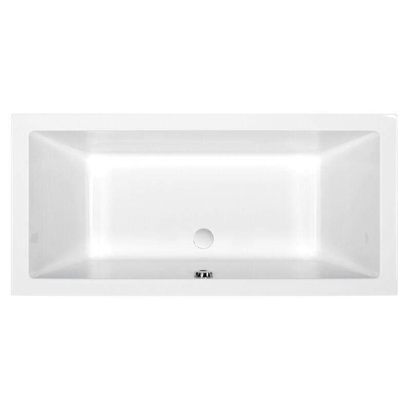 Cersanit - Baignoire rectangulaire 150x75 cm intro à encastrer en acrylique + tablier central