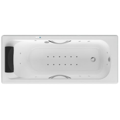 Baignoire rectangulaire hydromassante BeCool Total 1700 x 700 mm BLANC - Roca