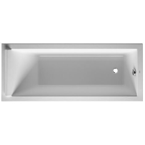 Baignoire rectangulaire STARCK 1 dossier incliné 1700x700mm blanc