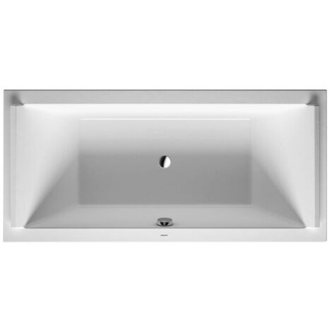 Baignoire rectangulaire STARCK 2 dossier incliné 1900x900mm blanc