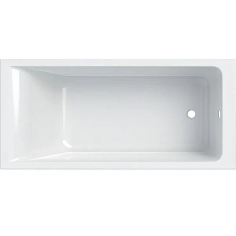Baignoire acrylique sanitaire rectangulaire Geberit renova plan 160x75cm, avec pieds Geberit