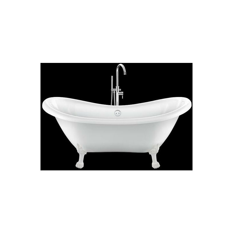 Rogier&mothes - Baignoire ancienne sur pieds darlington Blanche 175 cm Pieds de Lion Blancs
