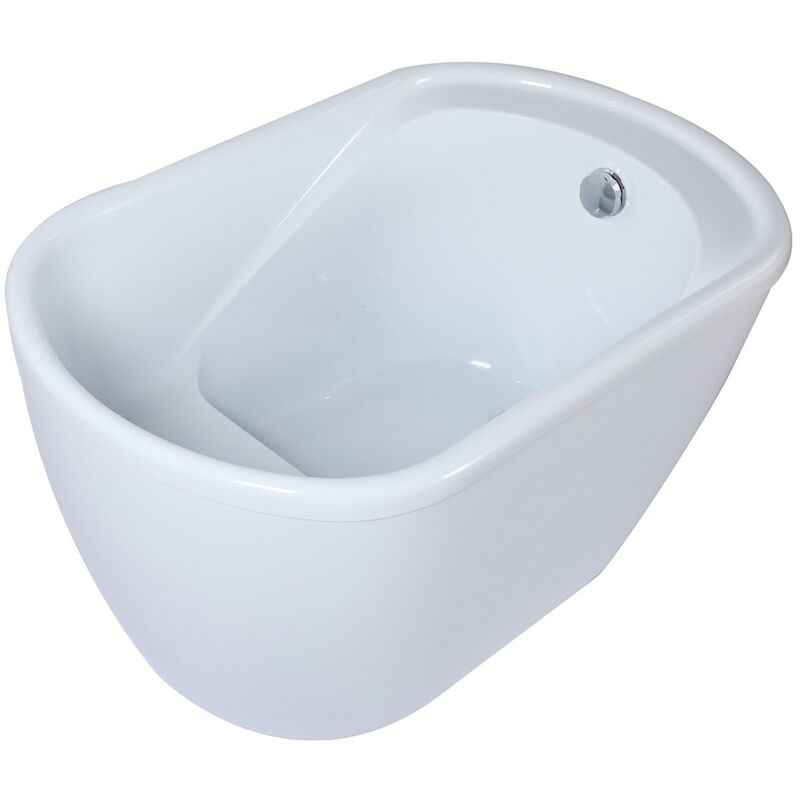 Badewanne Sitzbad 120 x 75 x 65 cm Acryl Weiß 165 L PICCOLA