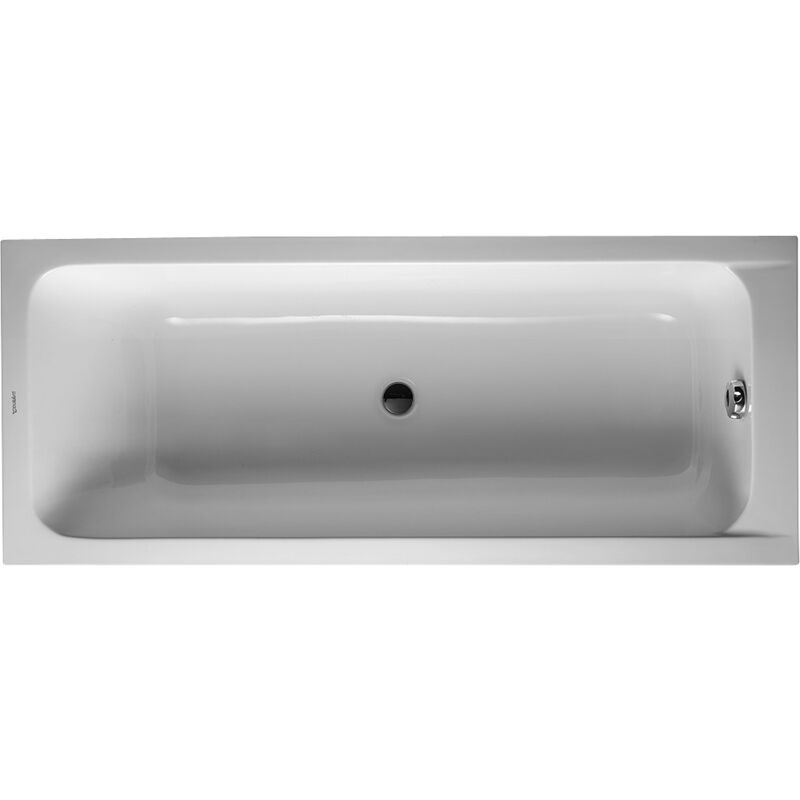 Baignoire droite 170x75 Duravit D-Code bonde au centre