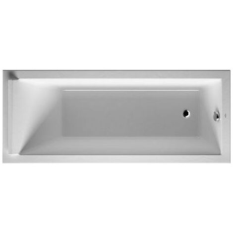 Baignoire Duravit Starck 1600 x 700 mm - avec pieds - Acrylique Blanc - Blanc