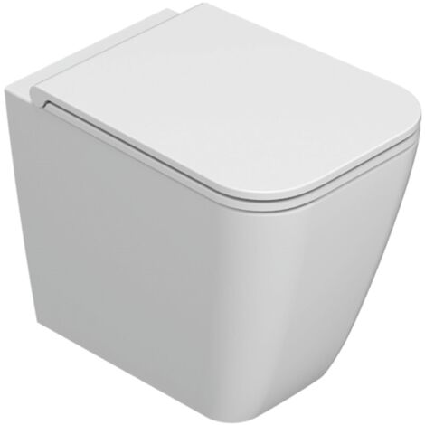 Baignoire sur pieds sans rebord céramique 52x36 cm Globo Stone ST004BI  Blanc - Céramique - Standard