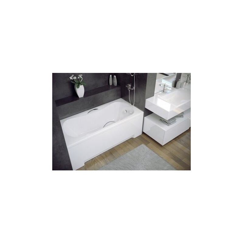 Azura Home Design - Baignoire vanessa sans tablier 130/140/150/160/170 x 70 cm - Dimensions: 140cm
