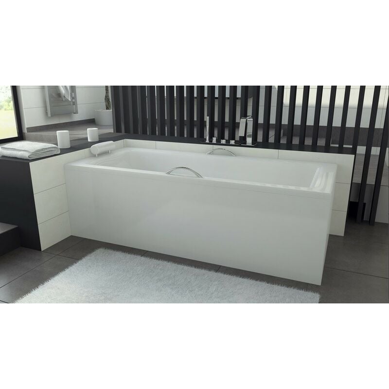 Azura Home Design - Baignoire veneto avec tablier 140/150 x 70 et 160/170 x 75 - 160 x 75 cm