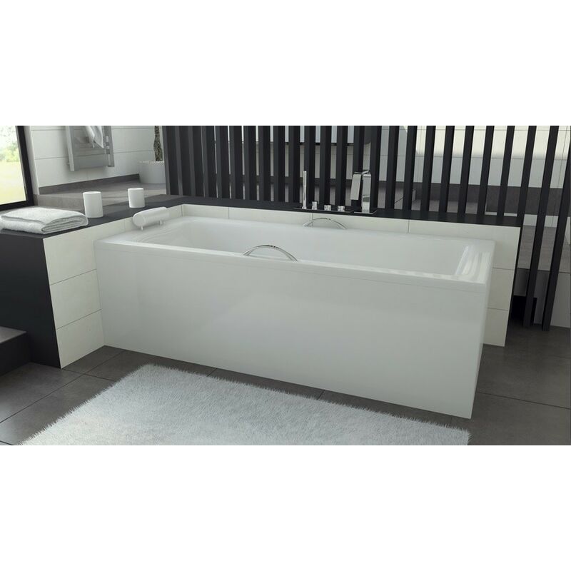 Azura Home Design - Baignoire veneto avec tablier 140/150 x 70 et 160/170 x 75 - 170 x 75 cm