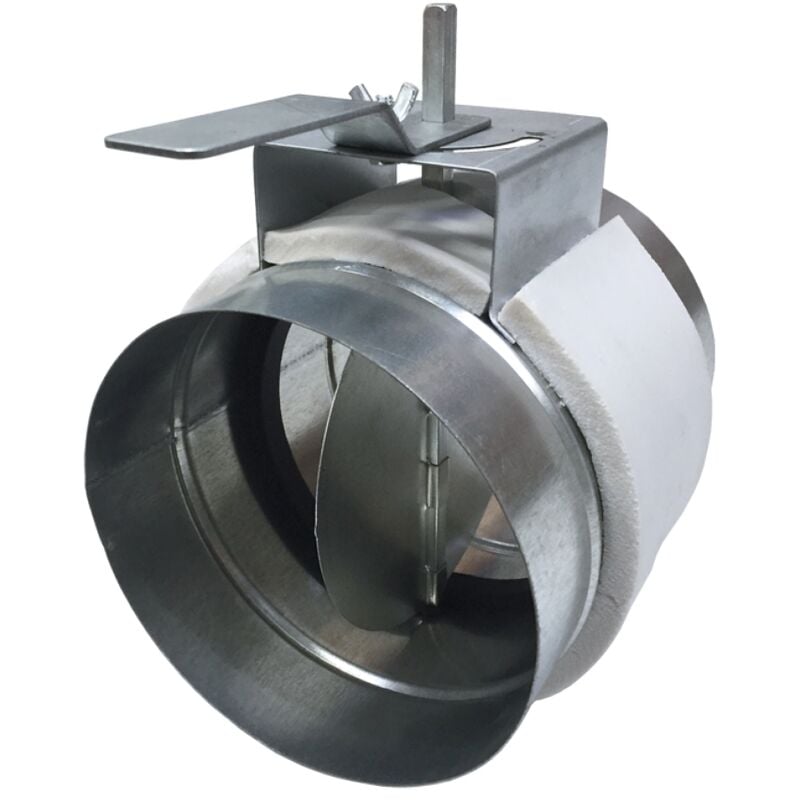 Registre motorisable - 160 mm - en acier galvanisé Baillindustrie regmotg160