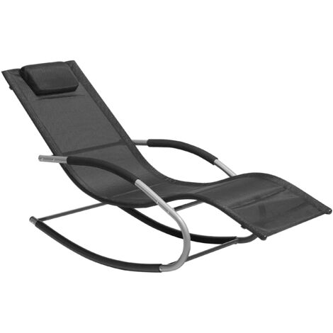 Bain De Soleil A Bascule Noir Au Design Moderne Et Ergonomique 74941