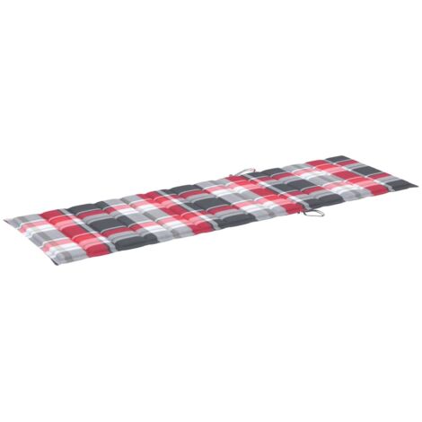 Bain de soleil avec coussin Chaise de jardin - Transat de jardin Bois d'acacia solide BV862052 - BonneVie