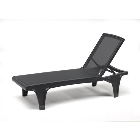 Bain de soleil, Bain de soleil Tahiti anthracite ajustable Anthracite en Plastique, Scab design