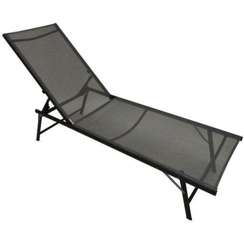 Centrale Brico - Bain De Soleil De Jardin En Acier Mallorca Noir