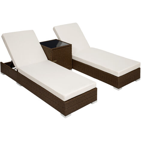 Bain de soleil duo 5 positions avec 2 sets de housses + housse de protection
