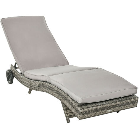 Bain de soleil inclinable KRISTINA gris