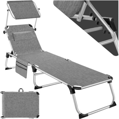 Bain de soleil pliable, avec oreiller résiste aux intempéries et aux UV