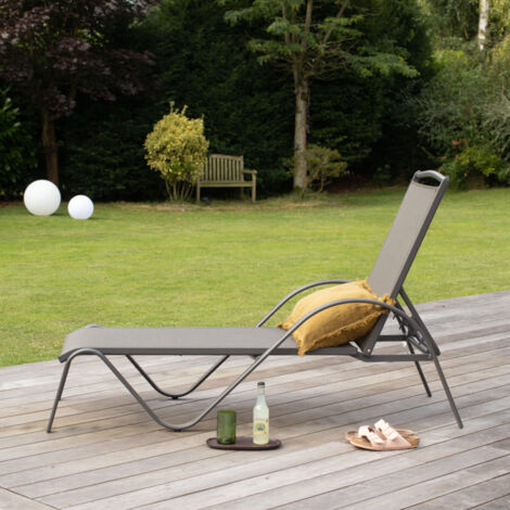 Bain de soleil Sunset Gris Anthracite Wilsa Garden
