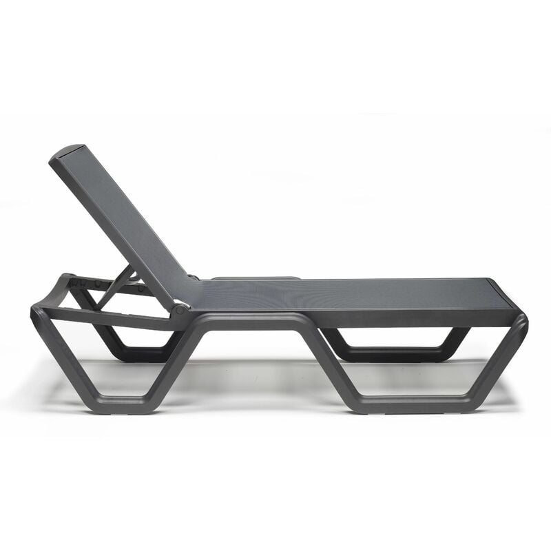 Bain de soleil, Bain de soleil sur roulettes VELA gris Gris en Plastique, Scab design