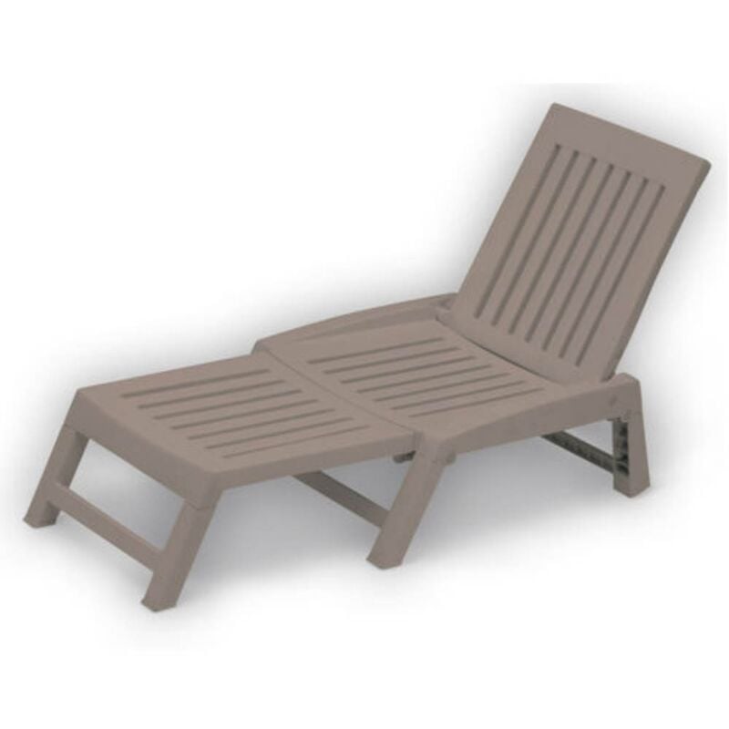 Dimaplast - Bain de soleil Orfeo en résine gris tourterelle