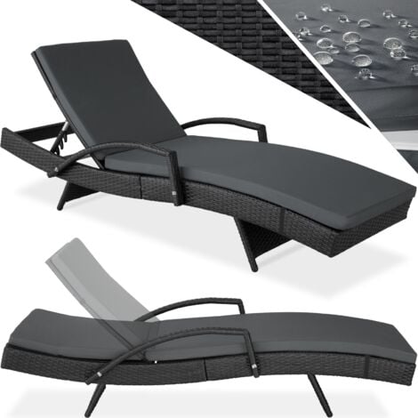Bain de soleil Transat en rotin Avec cadre en aluminium Résistant aux rayons UV
