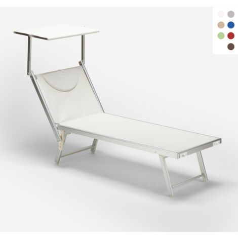 Bain de Soleil et transat professionnel en aluminium Santorini