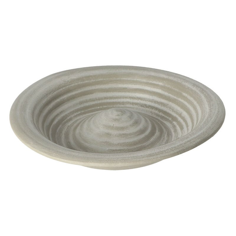 Bain oiseaux en céramique gris