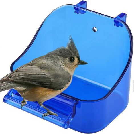 Bain d'oiseaux suspendu pour cage, nettoyage de cage, bain d'oiseaux pour perroquet, nichoir à oiseaux