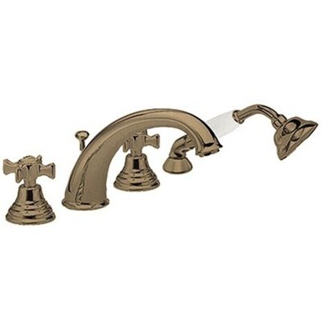 Bain/Douche Chambord 4 Trous Sur Gorge Or Rose Brosse Pvdbain/Douche Robinetterie CHAMBORD - CRISTINA ONDYNA CH10434P