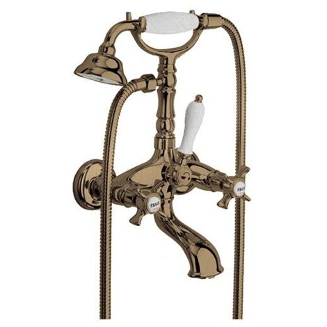 Bain/Douche Chambord + Accessoires Or Rose Brosse Pvd Robinetterie CHAMBORD - CRISTINA ONDYNA CH10234P