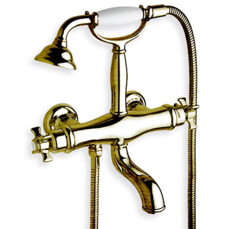Bain douche chambord thermostatique complet vieux bronze mat - CRISTINA ONDYNA CN18293