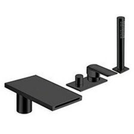 BAIN DOUCHE MURAL PROFILO ENCASTRE 3 SORTIES BLACK MAT - CRISTINA ONDYNA PF18113