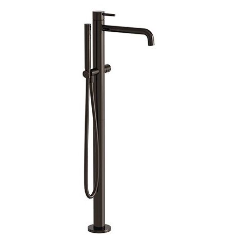 Bain Douche Triverde Monocolonne Sur Pied Sans Mecanisme Chrome Noir Robinetterie TRIVERDE - CRISTINA ONDYNA TV18972